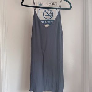 Wilfred Free Aritzia Vivienne Dress slip small grey charcoal